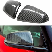 For 2020-2025 Toyota Supra A90 Real Carbon Fiber Replacement Mirror Caps Covers
