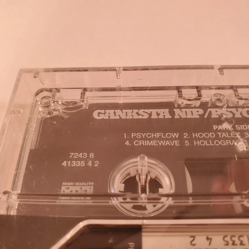 NEW Ganksta Nip Psychotic Genius 1996 Rap Cassette Tape Rap a lot Records Esham Foto 4 de 4