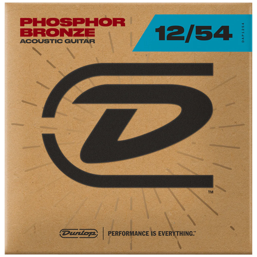 6 Sets! Dunlop Acoustic Phosphor Bronze Guitar Strings 12-54, DAP1254 - Picture 2 of 3