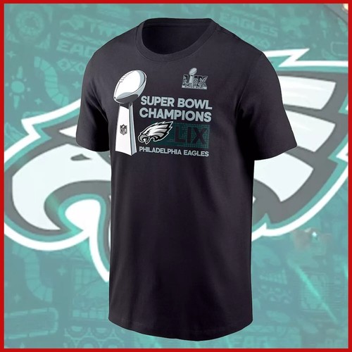 Philadelphia 2025 Eagle Super Bowl LIX Champions T-Shirt All Size S-4XL - Picture 3 of 11