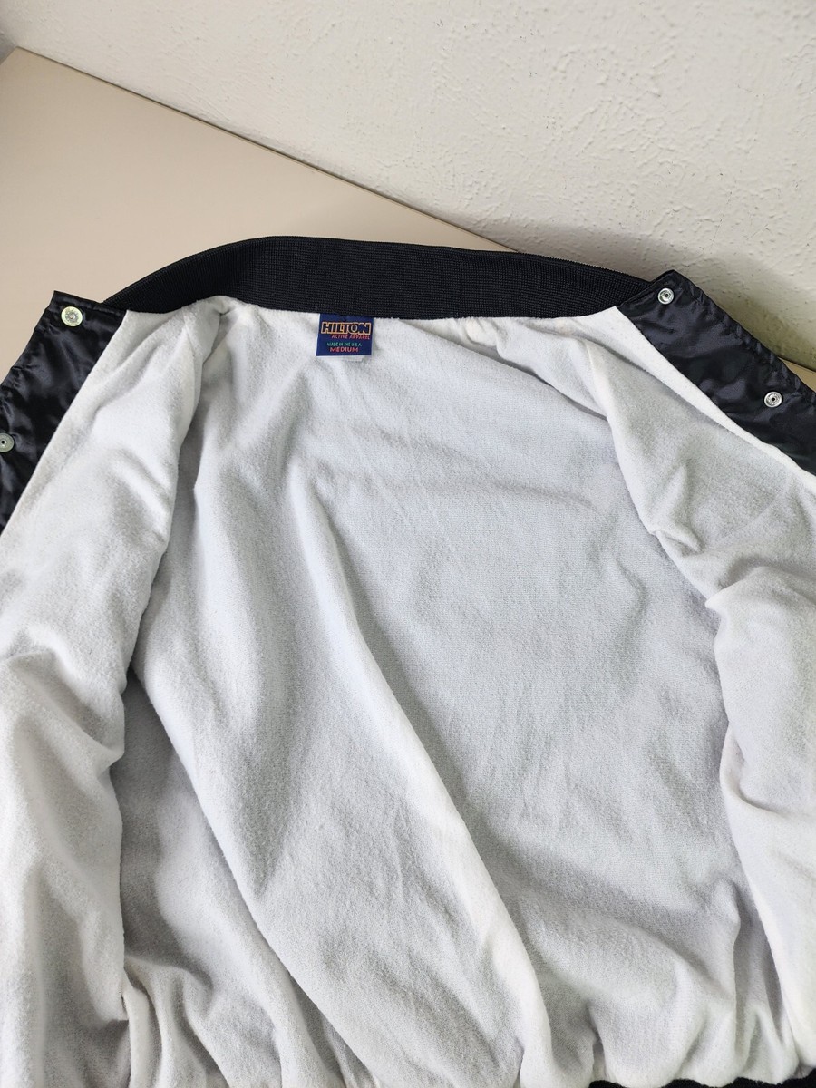 Hilton Active Apparel Satin Bomber Jacket Medium Mack Trucks