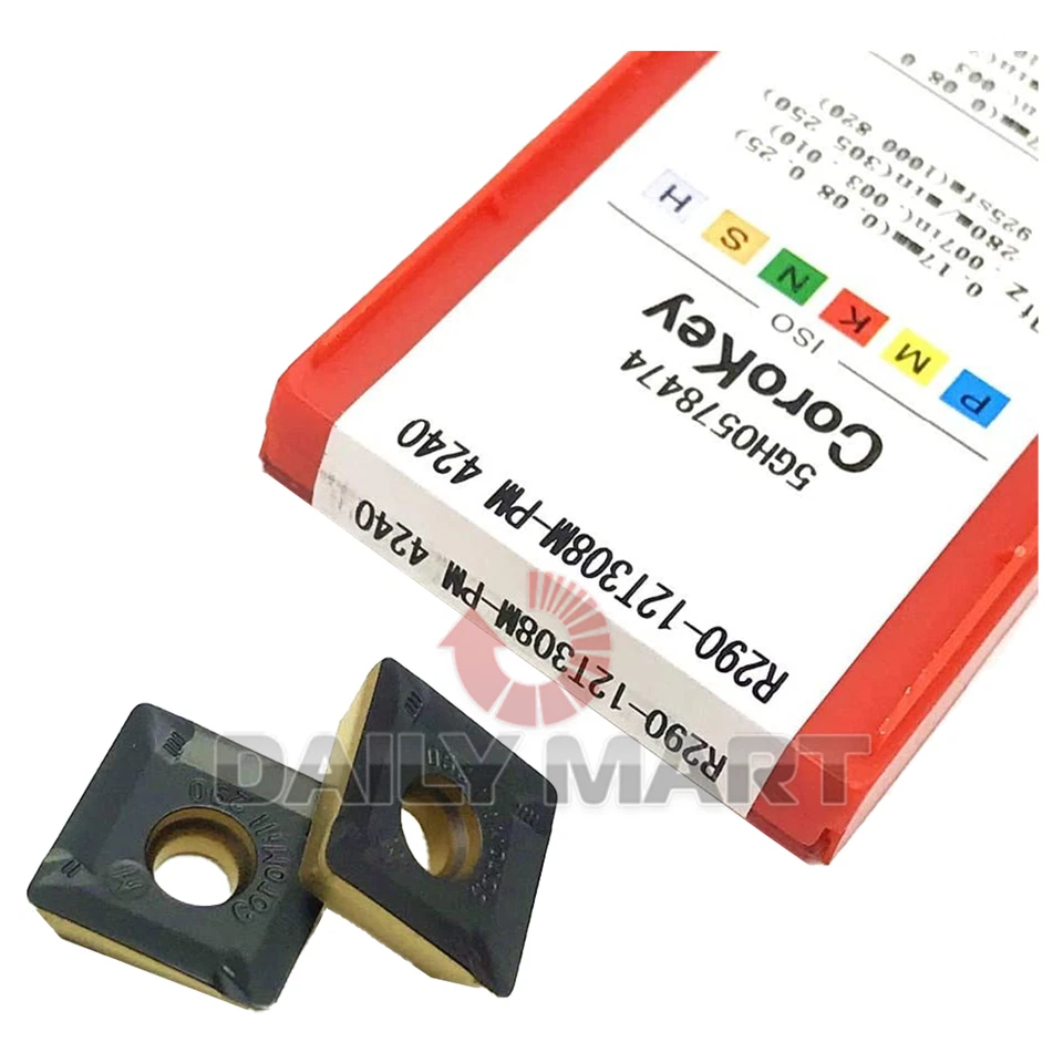 10PCS/New In Box SANDVIK R290-12T308M-PM4240 Carbide Inserts - Image 3 of 3