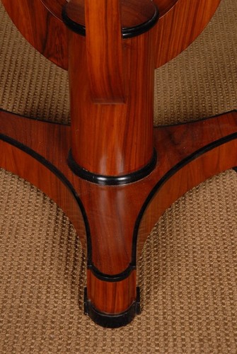 Q' Table D'Appoint Dans Antique de Vienne Style Biedermeier avec Dessus Acajou - Photo 9 sur 10