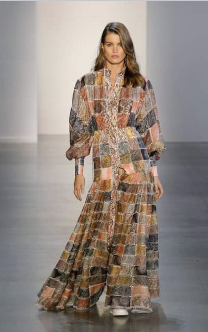 Zimmermann  Number 96 Patchwork Effect Printed Li… - image 3