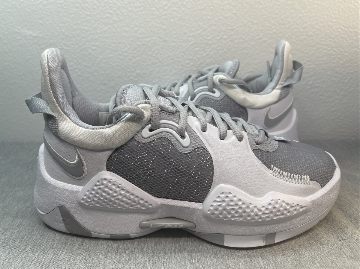 Nike Paul George PG 5 white and grey Nike PG 5 TB  main image 4