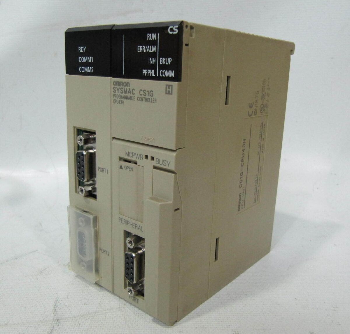 Omron Sysmac CS1G PLC w/ CS1W-SCB21-V1 Serial Board CPU43H Omron Sysmac CS1G PLC w/ CS1W-SCB21-V1 Serial Board CPU43H