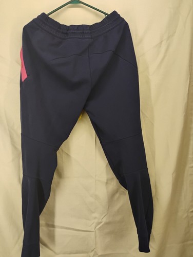 Mens Medium Dark Navy Red Zips Yellow Drawstring Pants St Louis City Adidas - Picture 3 of 4