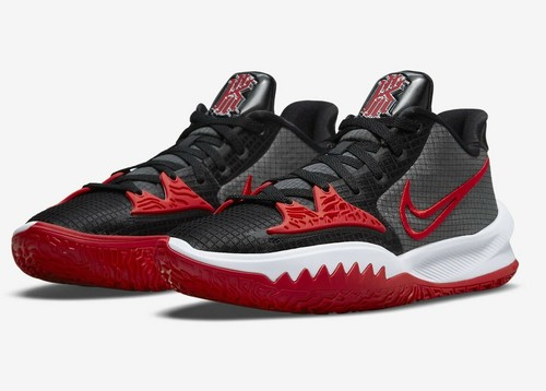 kyrie low white black