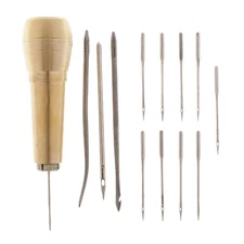 1Set Sewing Shoe Repair Sewing Tool Needle Awl Leather Craft Boots Kit Tool