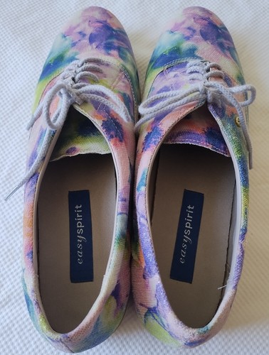 Scarpe da passeggio Easy Spirit Esmotion rosa floreale multi donna 11 N ex in scatola - Foto 6 di 10