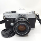 Canon Ftb Ql 35mm Slr Film Camera with 50mm f/1.8 Fd Lens- Tested & Working!