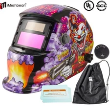 Pro Solar Auto Darkening Welding Helmet Arc Tig Mig Mask Grinding Hood With Bag