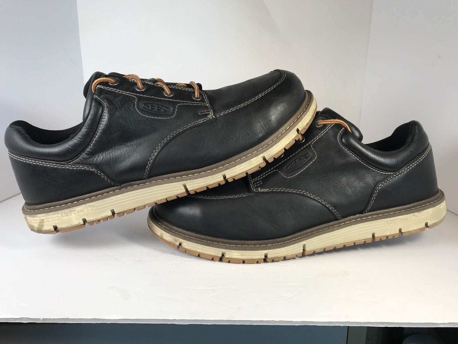 Scarpe Keen Utility San Jose Oxford da uomo taglia 14 D nere impermeabili punta in alluminio