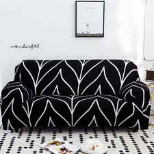 Printed Sofa Covers Living Room Protect Anti-dust Elastic Slipcover 1/2/3/4 Seat