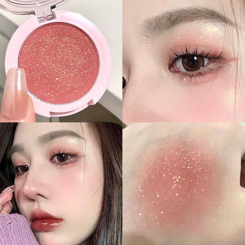 Fine Shimmer Single Color Blush Matte Highlight Shimmer Eye Shadow Disk' A6T4 - Picture 4 of 28