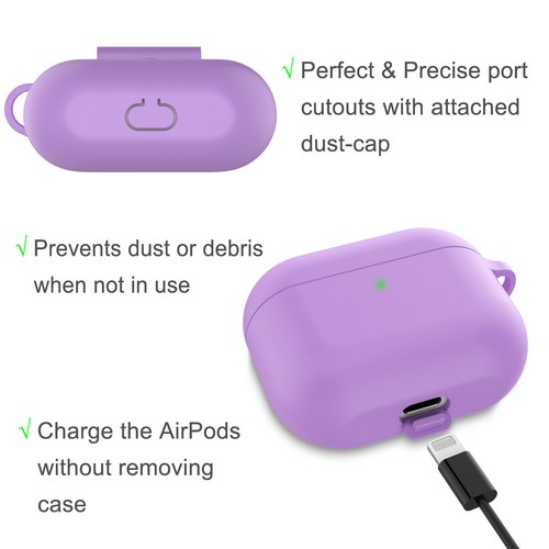 Cute Case For Airpods 3 Protective Silicone Cover Skin Case + Fur Ball Keychain - Picture 23 of 36