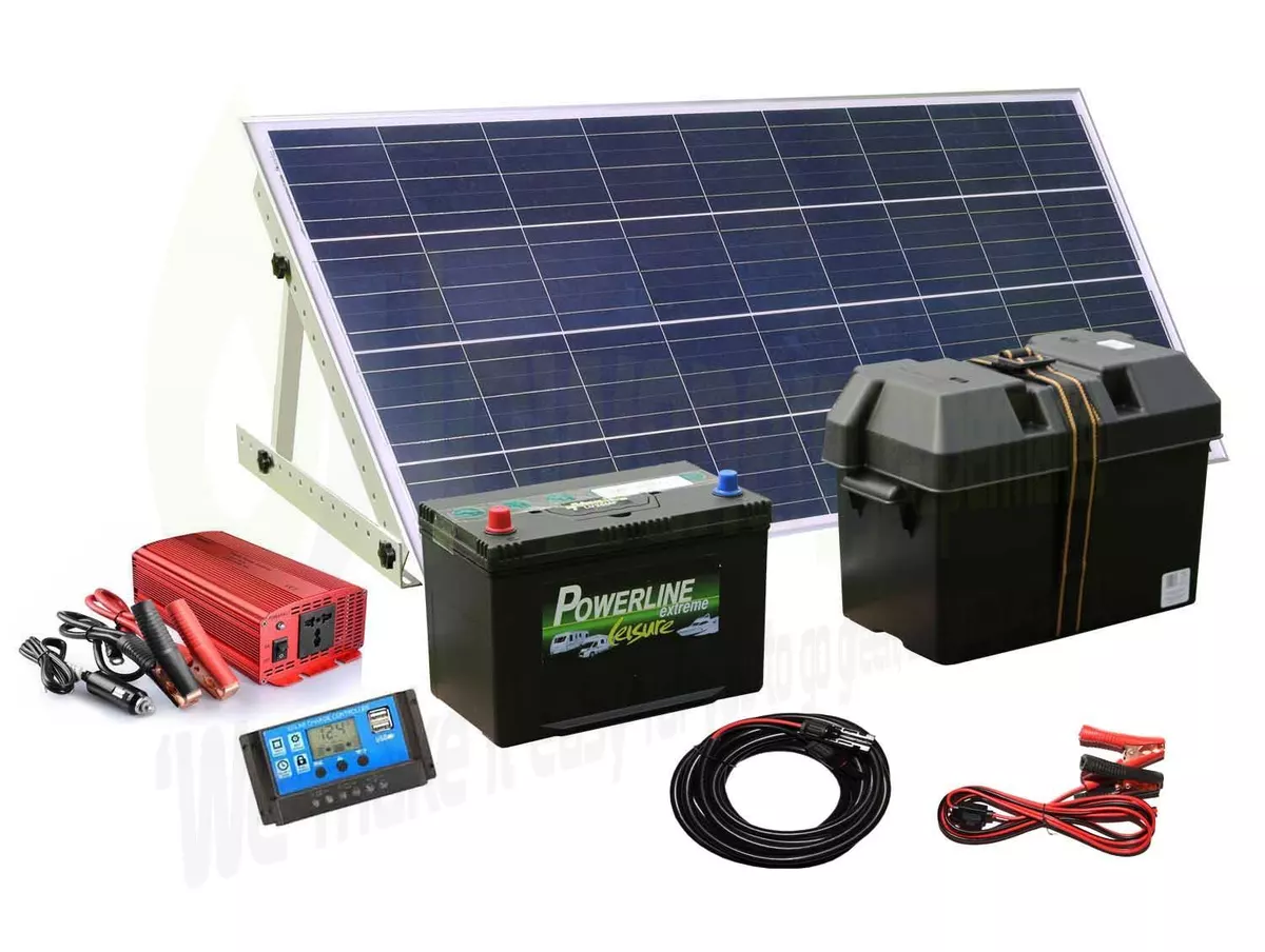 Kit generador de electricidad de panel solar de 150/1000 W control de carga  inversor de batería