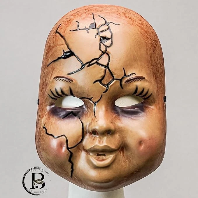 Scary Halloween Mask Chucky Baby Doll Devil Face Mask Creepy Masquerade Mask - Image 4 of 4