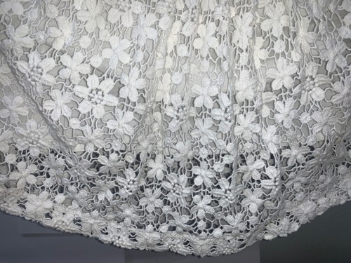 RALPH Lauren POLO Lace Skirt Girls size 6 Designer Flower Floral white i251 - Picture 3 of 6
