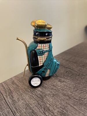 Limoges Golf Bag Trinket Box Read Description