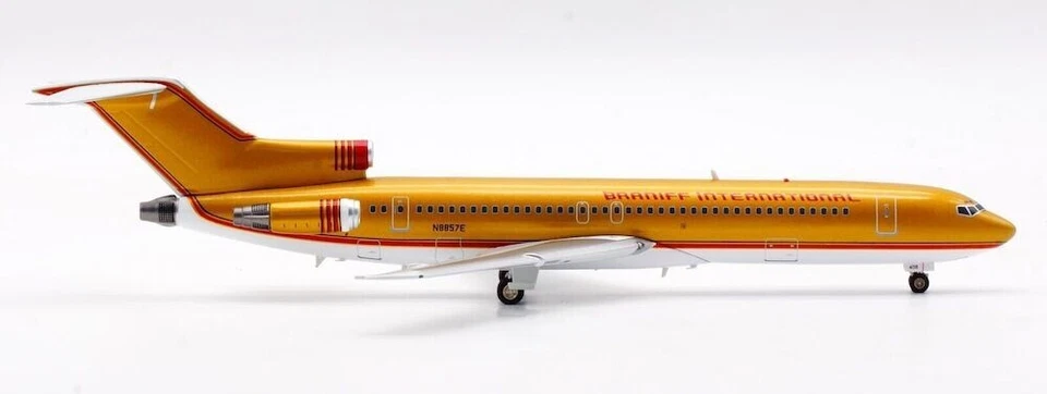 1: 200 IF200 Braniff Inter. 航空公司波音 727-225 N8857E 带支架 — 第 2/4 张图片