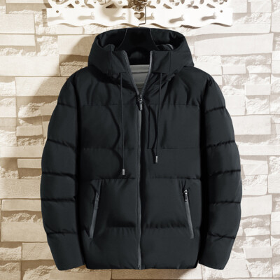 Winter Men Warm Duck Down Jacket Ski Snow Thick Hooded Puffer Coat Parka Quilte,