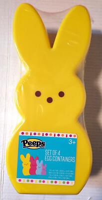 Peeps Bunny Egg Containers 4 Sizes & 4 Colors Easter Candy Treats Toys - New