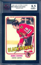 1981 O-Pee-Chee OPC #63 Denis Savard Rookie KSA 8.5 NM-MT+ Chicago BlackHawks RC