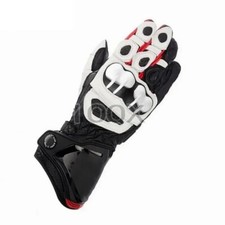 Motorcycle Genuine Leather Long Moto Team Racing Motorbike Cowhide Sports Gloves