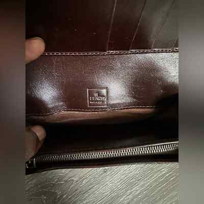 Vintage Fendi Zucca Bifold Zip Wallet | eBay