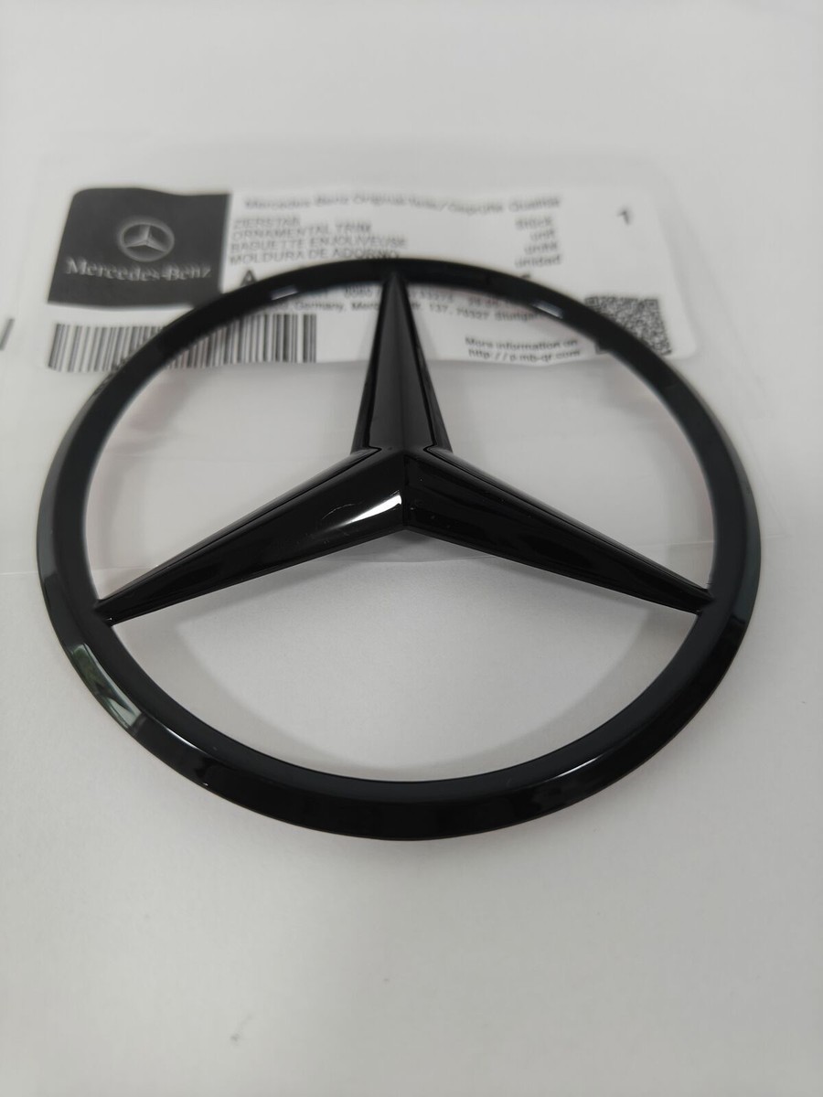 For X253 SUV Mercedes AMG GLC300 GLOSS BLACK Star Emblem Rear