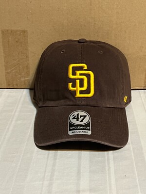 San Diego Padres MLB '47 Brand Brown Clean Up Adjustable Strapback Hat 