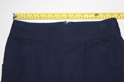Banana Republic Petite Navy Blue Mini Skirt Women's Sz 4P petite stretch pencil - Picture 6 of 8