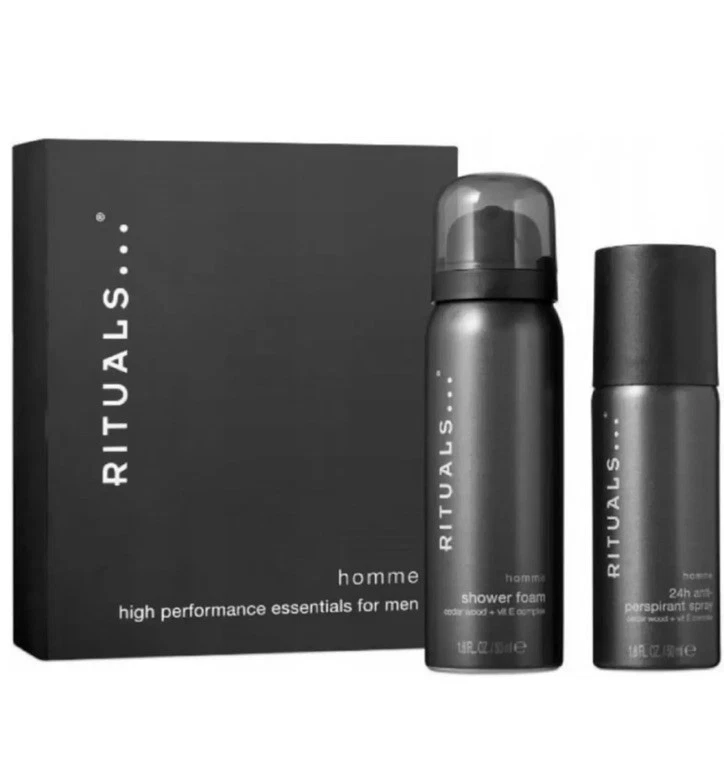 Rituals - Homme gift set for men: bath foam 50 ml + deodorant spray 50 ml New