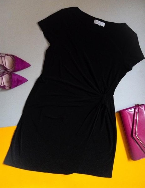 Women Laura Ashley Dress Black 40 / L / 48 #A1G2