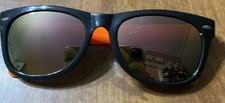 Kids Sunglasses Boys Girls Retro Rubberized Soft Frame AGE 3-12 UV 100 Orange