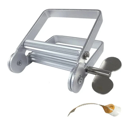 Metal Toothpaste Tube Squeezer - Large Multifunctional Tube Wringer Roller Silve - Picture 1 of 6