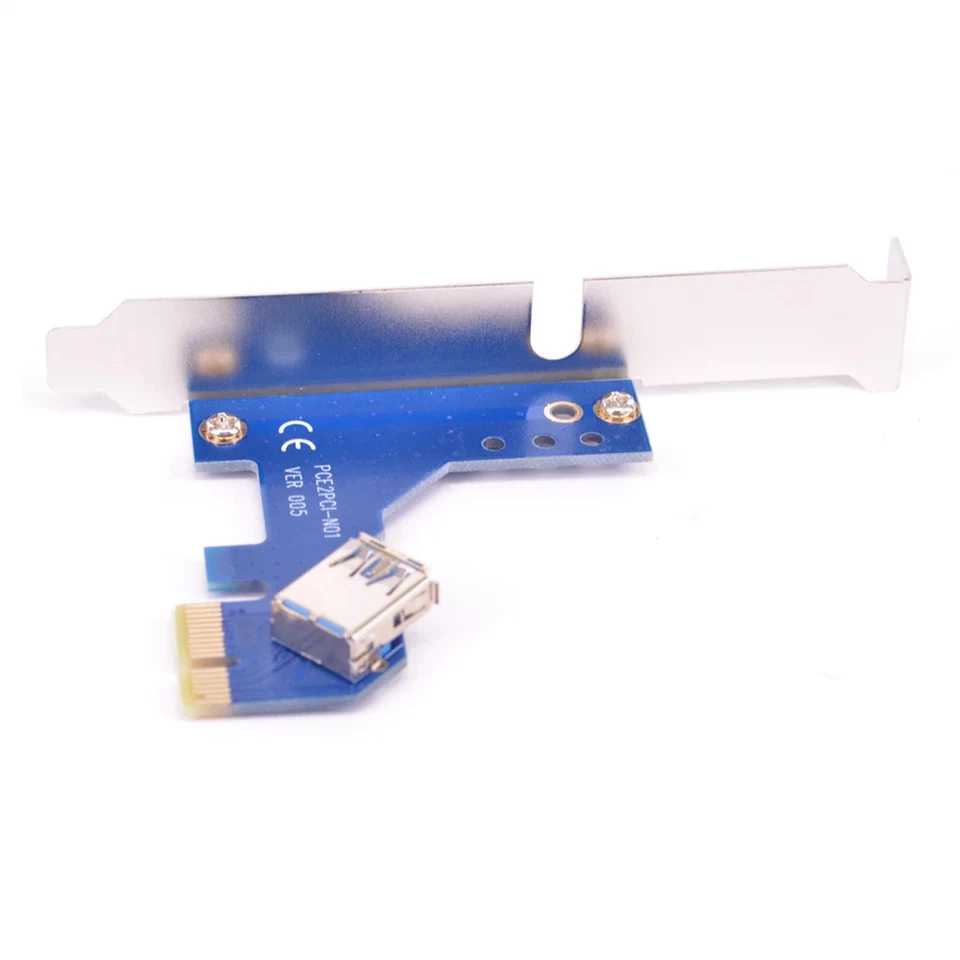 PCIe x1 x4 x8 x16 to Dual PCI slots adapter pci express to pci card With USB 3 - Image 2 of 4