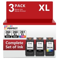 PG-260XL Black CL-261XL Color Ink Cartridge for Canon Pixma TR7020 TS5320 TS6420