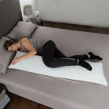 Memory Foam Body Pillow Side Sleepers Aching Legs RLS Zippered Cooling Cover
