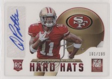 2013 Panini Elite Rookie Hard Hats Signatures /199 Quinton Patton #61 Auto 0f3