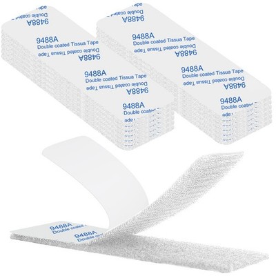 Hook and Loop Tape Self Adhesive Extra Strong, 12 Pairs Adhesive Pads Double Sided Hook and Loop...