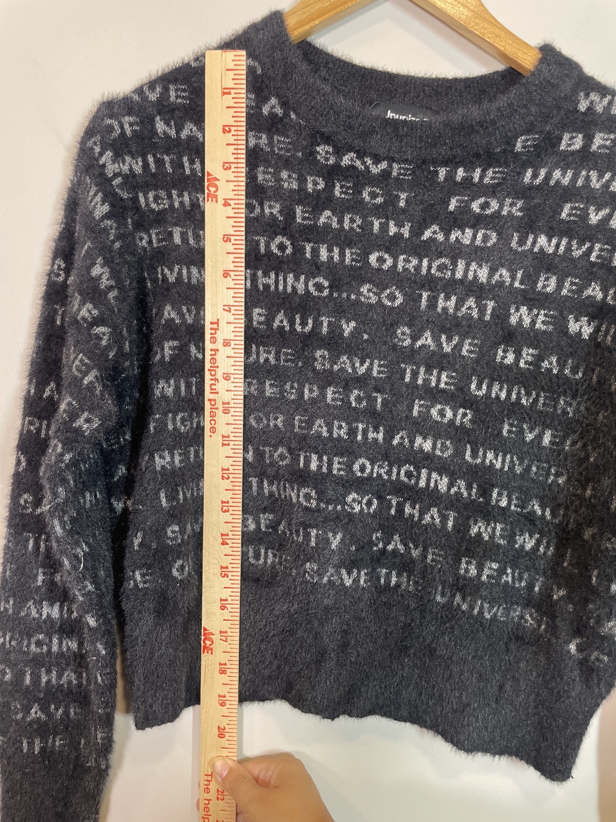 Desigual Flat Knit Thin Gauge Pullover Black Grap… - image 6