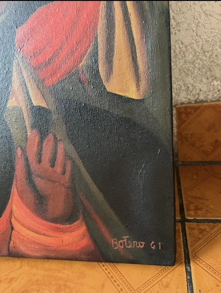 Pintura al óleo sobre lienzo firmada por Fernando Botero en boterismo Foto 4 de 4