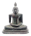 Vintage Sukhothai Style Thai Bronze Buddha Statue – Meditation  Dhyana Mudra
