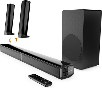 Oakcastle SB80 Xtra Split Soundbar für TV HDMI ARC 200W 2.1 mit Subwoofer