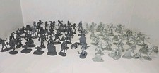 SCS Direct Zombie Army Action Figures Lot Of 75 Pets Graves Humans Zombies Gray