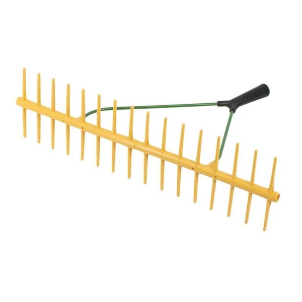 Gartenrechen (Kunststoff) Mit 32 Zinken - 64 Cm | Gartenharke, Rasenrechen-image