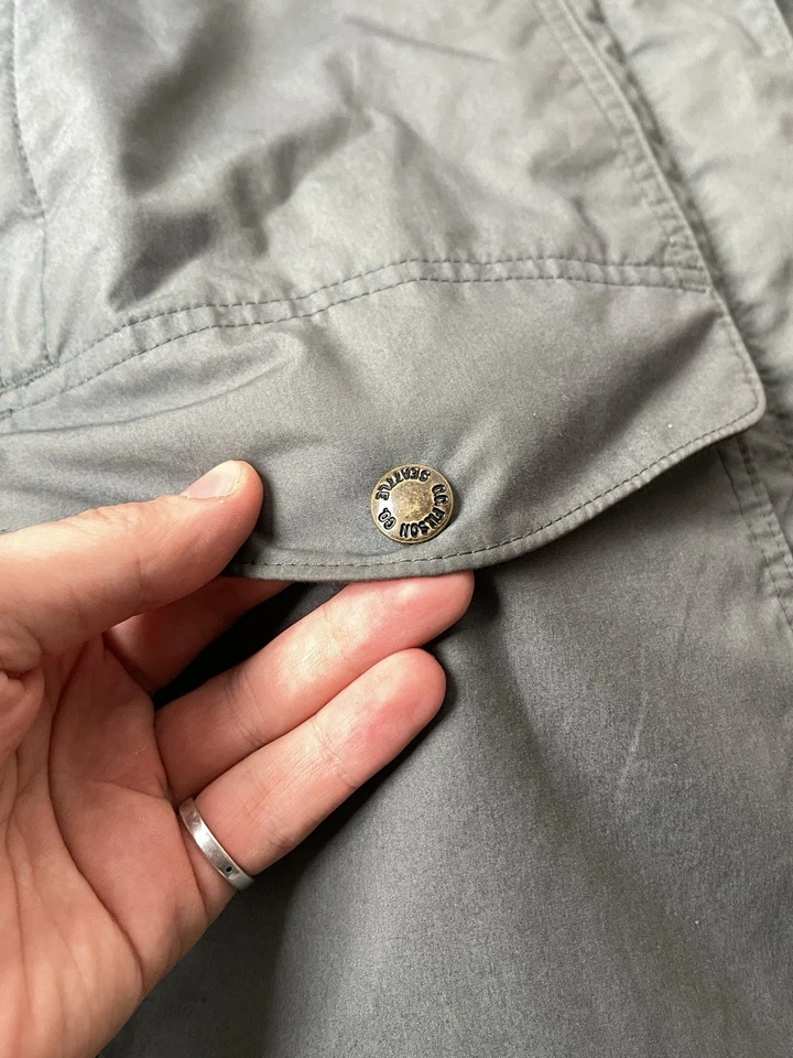 Chaqueta Filson Explorer para mujer - Abrigo marrón verde petróleo talla L hecha en EE. UU. Foto 4 de 4