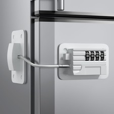Upgraded Combination Refrigerator Lock for Upright Freezer Child Safety